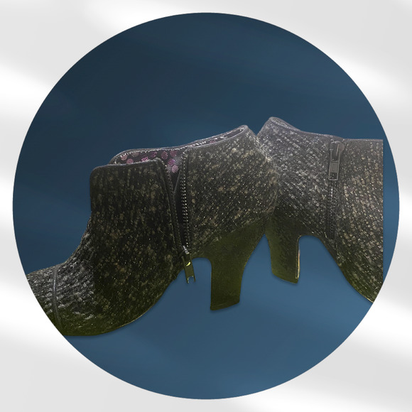 Mutiny by Irregular Choice Black Tweed and Sequence Pump Bootie - Picture 3 of 11